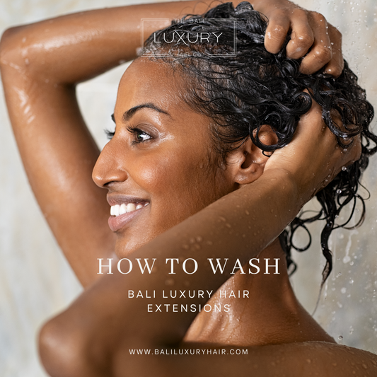 How to wash hair extensions