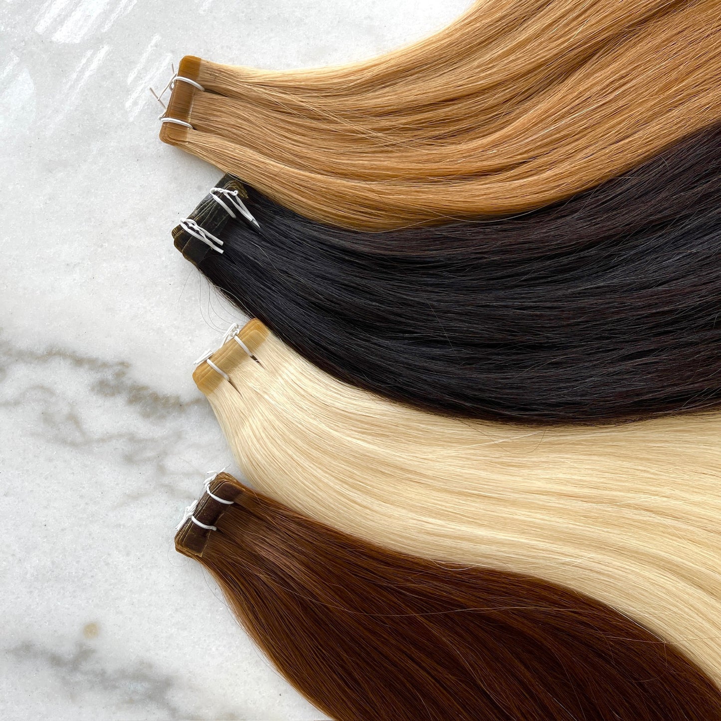 Density Luxe Tape-In Extensions - #4 Mocha Brown