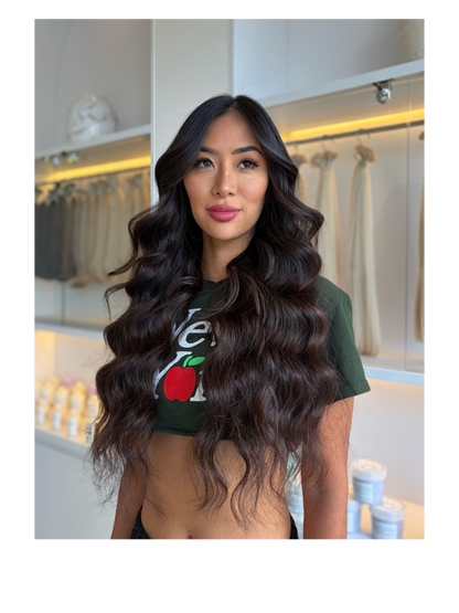 Keratin bond  Extensions - #1b Dark Chocolate