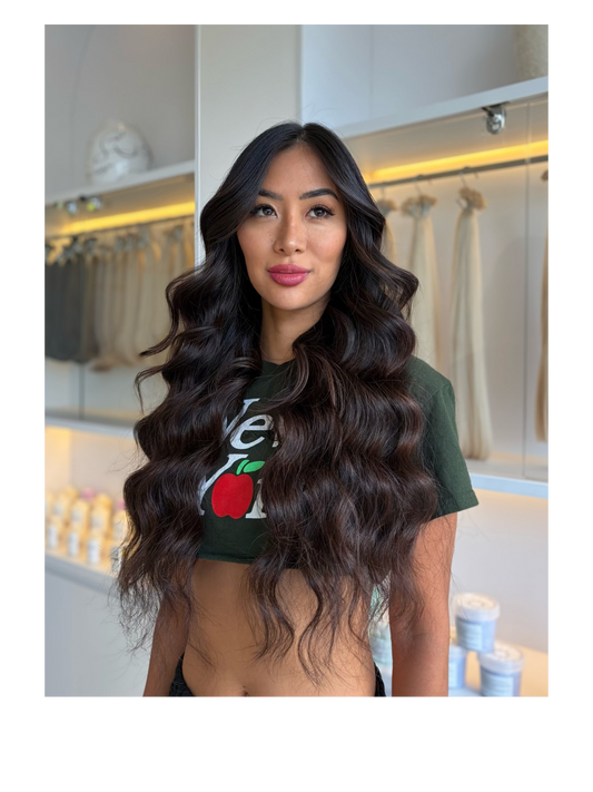 Keratin bond  Extensions - #1b Dark Chocolate