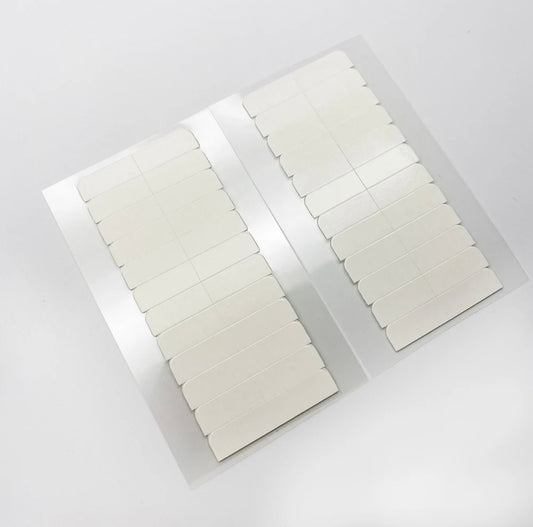 Double sided tape-in sticker